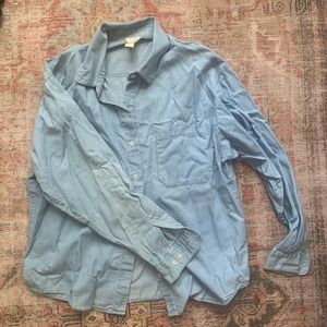 Light-wash Denim Button Up
